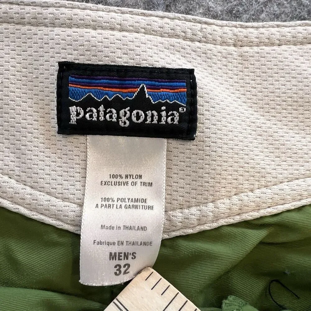 Patagonia Men’s Board Shorts Olive Green Size 32